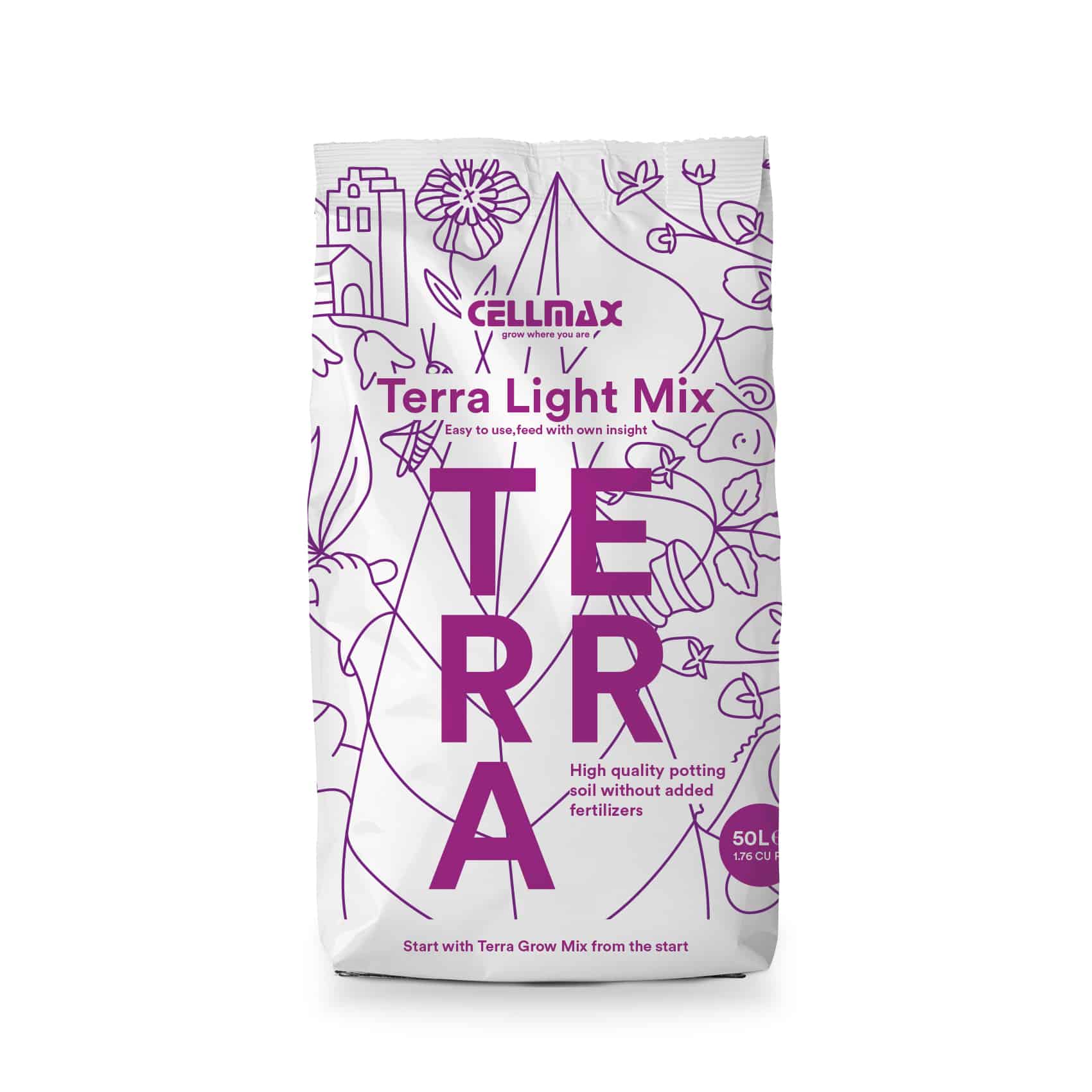 Afleiden Lokken lila Terra Light universele potgrond - Cellmax